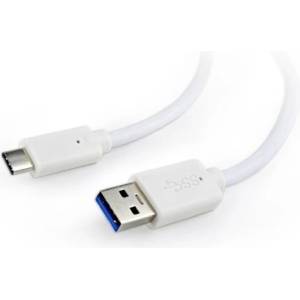 Gembird USB C - USB 3.0 A M / M кабел за данни 0.5m бял CCP-USB3-AMCM-W-0.5M (CCP-USB3-AMCM-W-0.5M)