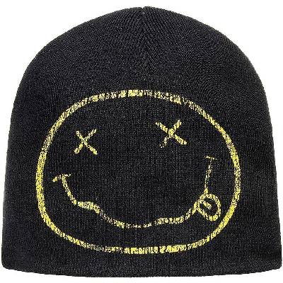 Nirvana шапка Happy Face Black (NIRVBEAN01)