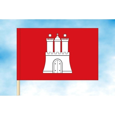 LIBEA, s.r.o. Hamburk vlajka Rozměr: 40×60 cm, Uchycení: Návlek na žerď