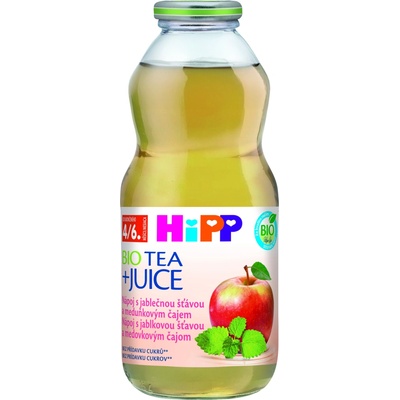HiPP BIO Nápoj s jablkovou šťavou a medovkovým čajom 500 ml