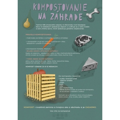 MKN - Edukačný plagát malý (A3) - kompostovanie