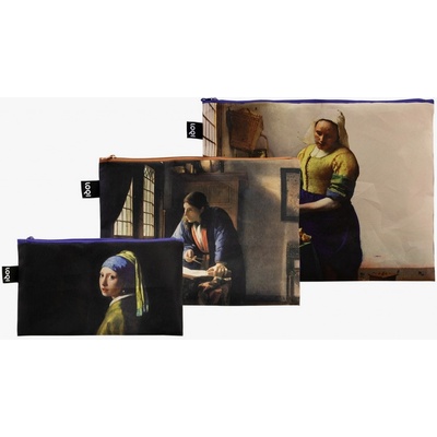 LOQI taštička na zips johannes vermeer 3 ks