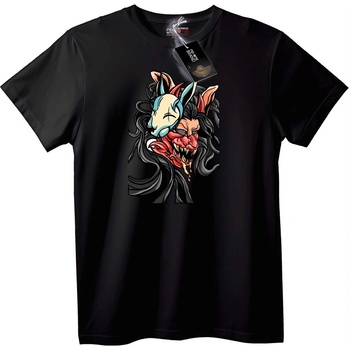 NOONEBRAND Тениска Митична Демонична Маска - M, Black