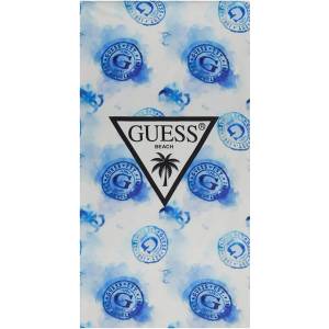 GUESS Плажна хавлия в синьо с детайли за момче Guess