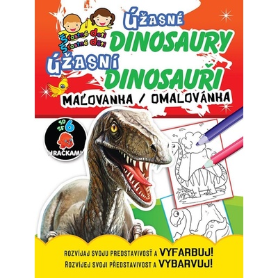 Maľovanka so hračkami Úžasné dinosaury