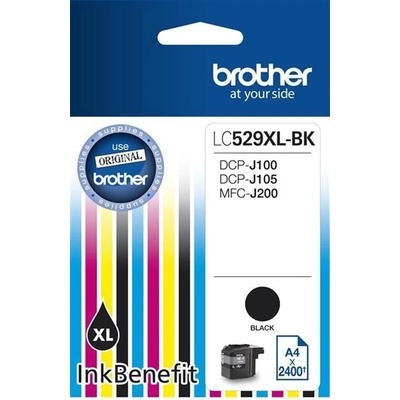 Brother LC-529XLBK оригинална касета, черен (BLC-529XLBK)