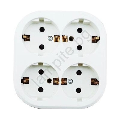 Aigostar - Домашен разклонител 4 гнезда SCHUKO 250 V / 16 A (AI2728)