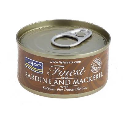 Fish4Cats Finest sardinka s makrelou 70 g