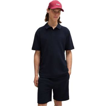 Image 1 of Boss Men's HBO Pe Towel Short-Sleeve Shirt - Dark Blue