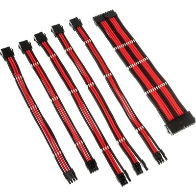 KOLINK Комплект оплетени кабели Kolink Core, Black/Red (KOLINK-ACC-ZUAD-1285)
