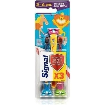 Signal Dětský zubní kartáček Ultra Soft 3 ks
