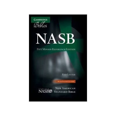 NASB Pitt Minion Reference Edition NS186RC Black Goatskin Leather