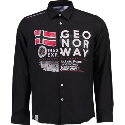 Geographical Norway pánská košile Zado LS men 100 černá