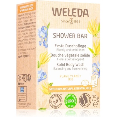 Weleda Shower Bar растителен сапун с аромат на цветя 75 гр