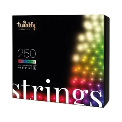Twinkly Strings 250 ks 20 m múdre žiarovky na stromček RGBW Wi-Fi Bluetooth TWS250SPP-BEU