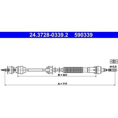 Tazne lanko, ovladani spojky ATE 24.3728-0339.2