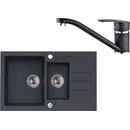 Sety kuchynských drezov a batérií Set Alveus Rock 70 + Nina