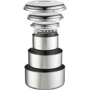 MSR Комплект съд Msr Alpine 4 Pot Set Pot - Stainless Steel - размер 1 l / 2 l / 3 l (532-0836-0111)