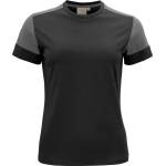 Printer prime t women / Дамска тениска от плътен памук - черна/антрацит (61403180701)