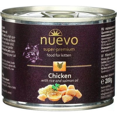 Nuevo Cat Kitten Chicken with Rice 200 g