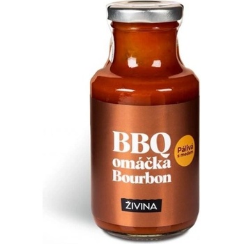 ŽIVINA BBQ omáčka Bourbon pálivá s medem 270 g