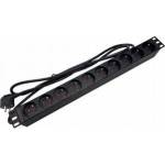 ALANTEC Power strip 19 230V - 10 sockets (E type - CEE 7/5), cable 1, 8m CEE 7/7 ALANTEC