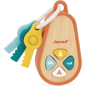 Janod Sounding Keychain играчка за подреждане от дърво 18m+