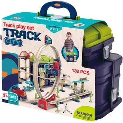 Man Yuk Toys Автомагистрала със звукови ефекти - комплект от 132 части (89956)