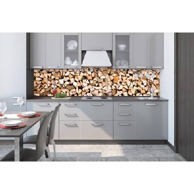 DIMEX ART Фототапет за кухня - дървени трупи 260 x 60 см