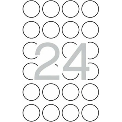 Etikety, okrúhle, priemer 40 mm, bezpečnostné, zaoblené rohy, APLI, 240 etikiet bal