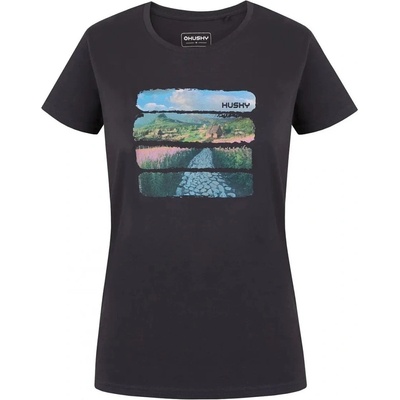 Husky Dámske bavlnené tričko Tee Flo dark grey