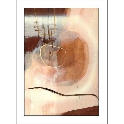 Abstraktní hnědý obraz I 1 deska 50x60