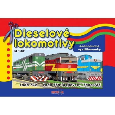 Dieselové lokomotivy jednoduché vystřihovánky Katie Daynes – Zboží Dáma Dieselové lokomotivy jednoduché vystřihovánky Katie Daynes – Zboží Dáma