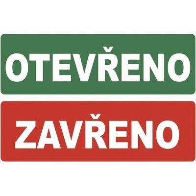 Samolepka "Otevřeno /Zavřeno" 297x105 mm