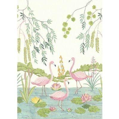 IAX4-0044 Fototapeta vliesová Flamingo Vibes rozměry 200x280 cm