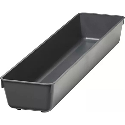 Goodhome Organizér do šuplíku, do kuchyně, příborník NITAKI šedý plast 10 x 43 cm