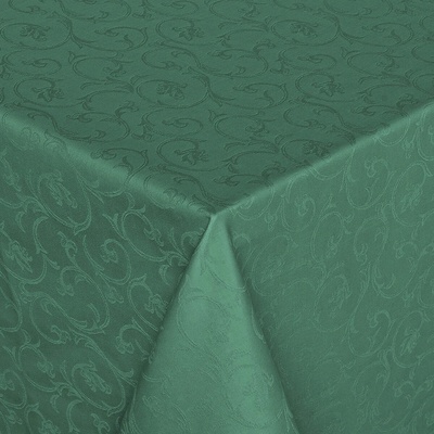 Veba Ubrus GARBO Royal ornament tmavá zelená 140x120 cm