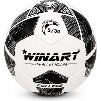 Winart Футболна топка от изкуствена кожа, размер 5 winart college white/black