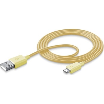 Cellularline USBDATAMUSBSMARY microUSB, žlutý