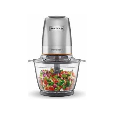 Kenwood EasyChop+ CHP62.400 SI Electric chopper with four-fold stainless steel blades, one-touch operation, ice crusher, 0.6 l work container, dishwasher safe, 500W, black - CHP62.400SI