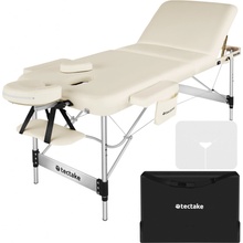 Tectake 405584 3 zónové masážne lehátko phuket taška na prenášanie hliníkový rám béžová
