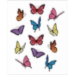 LearnHow Double-sided window decorations - Butterflies 02 12pcs