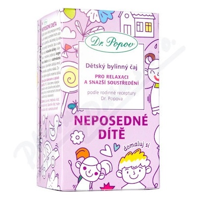 Dr.Popov Dětský bylinný čaj-Neposedné dítě 20 x 1.5g