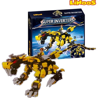 LiNooS robot / dinosaurus s postavičkou 391 ks