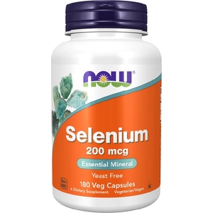 NOW NOW Selenium 200mcg, 180 Veg Capsules