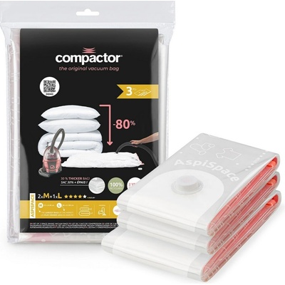 Compactor 3-dielna sada vákuových vriec Compactor Bag Aspispace