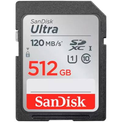 Ultra 512GB SDXC Memory Card 150MB/s (SDSDUNC-512G-GN6IN)