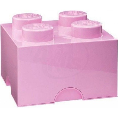 LEGO® úložný box 25 x 25 x 18 cm svetle ružová