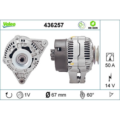 VALEO generátor VALEO RE-GEN REMANUFACTURED 436257