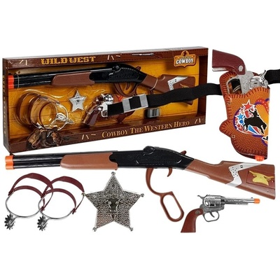 Lean Toys kovbojská sada so zbraňami a príslušenstvom
